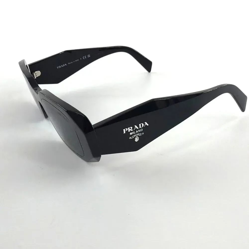 Prada Black Slate Gray Lenses Symbole Sunglasses